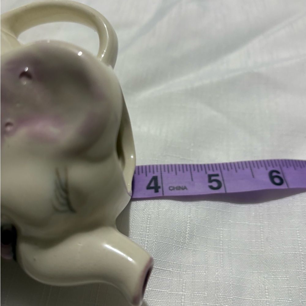 Vintage Floral Elephant Ceramic Pitcher - Picture 9 of 9